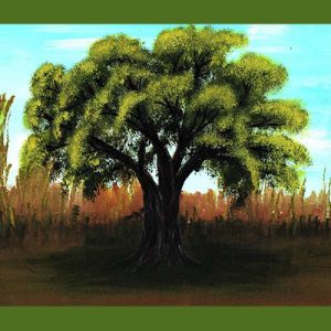 Lombos fa festése akrillal