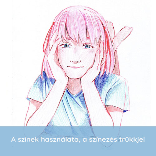 színezés, színes ceruza használata