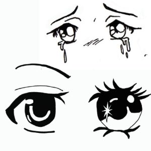 Manga stílusú szem rajzolása