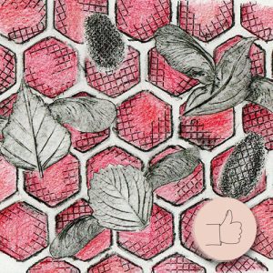 Repülő szörnyecskék frottázs technikával